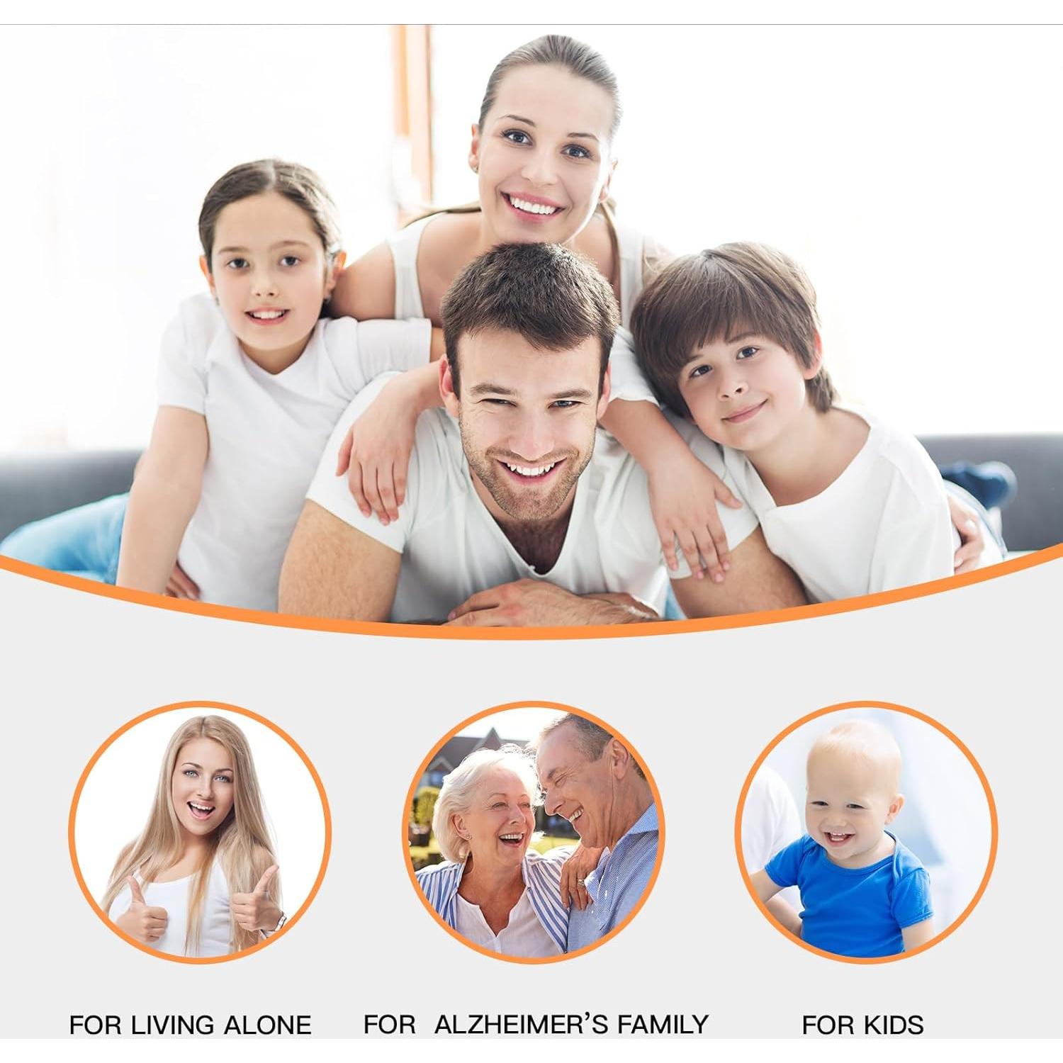 Cerradura de Refuerzo de Seguridad Awdia Blanca 1 Paquete