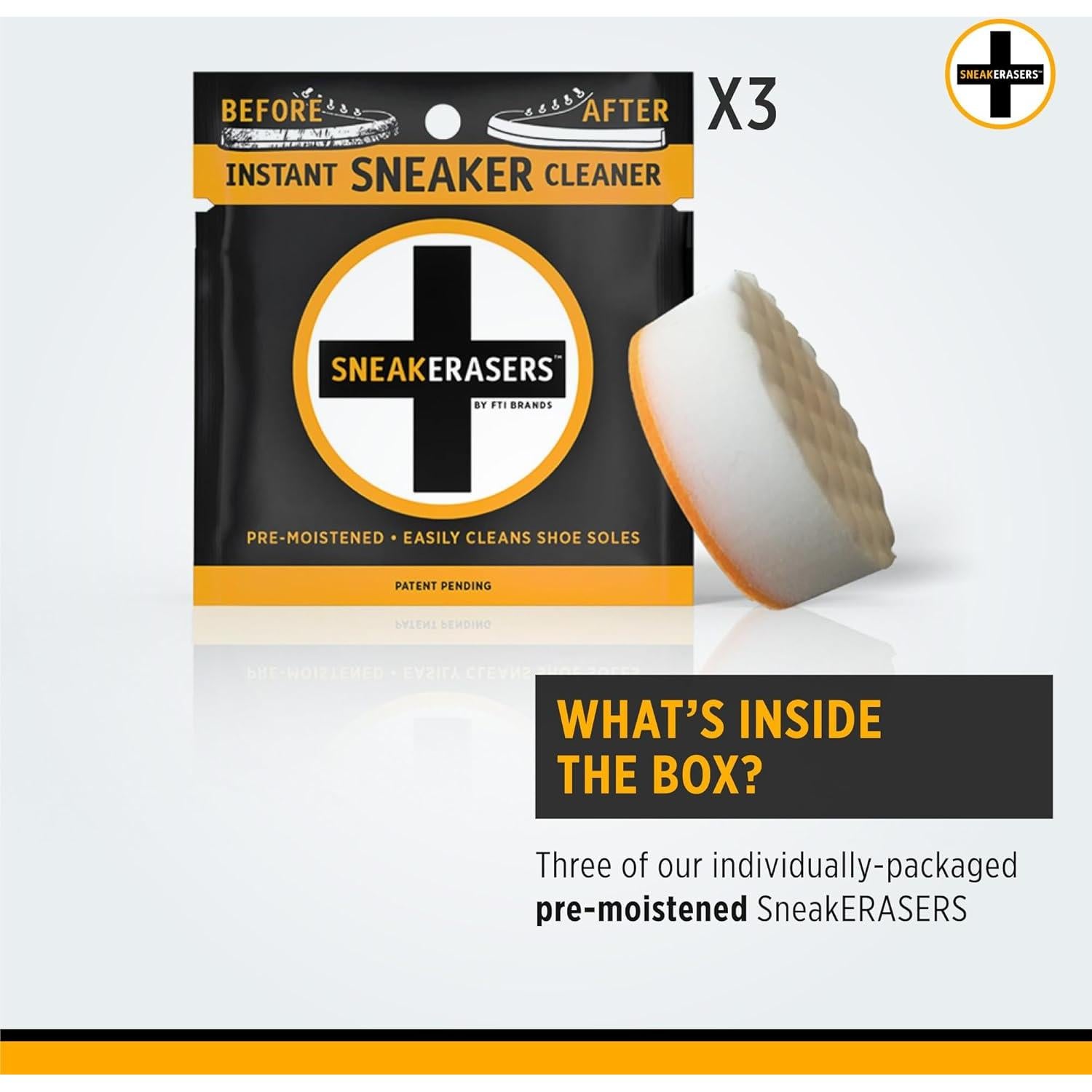 Esponja Limpiadora SneakERASERS para Zapatillas Blancas - Paquete de 3