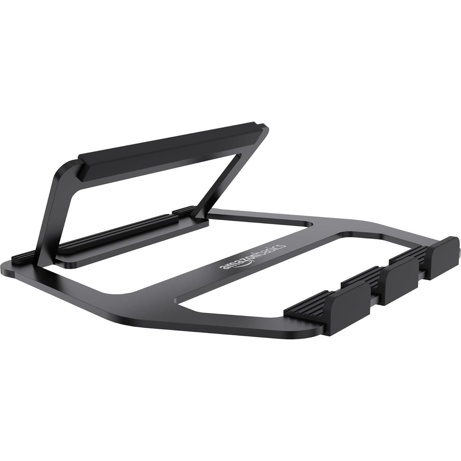 Soporte Plegable para Laptop Amazon Basics 33 cm Aluminio Negro