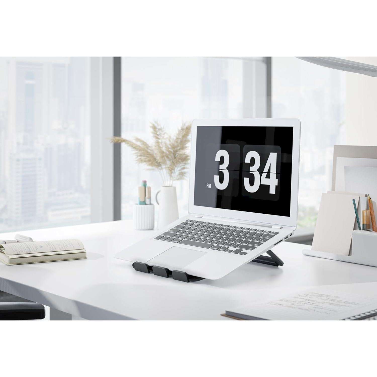 Soporte Plegable para Laptop Amazon Basics 33 cm Aluminio Negro