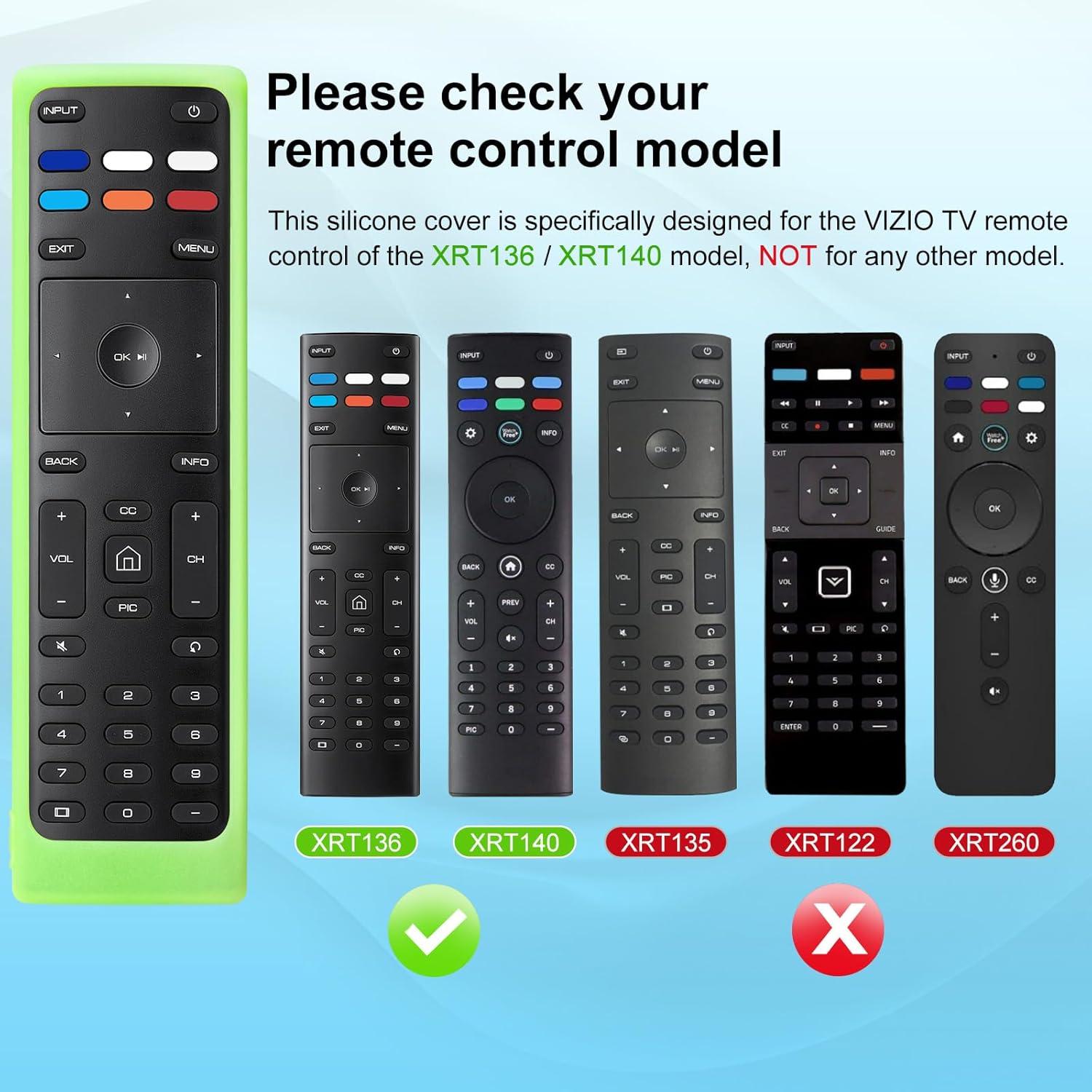 Funda de Silicona Verde para Control Remoto Vizio XRT136/XRT140