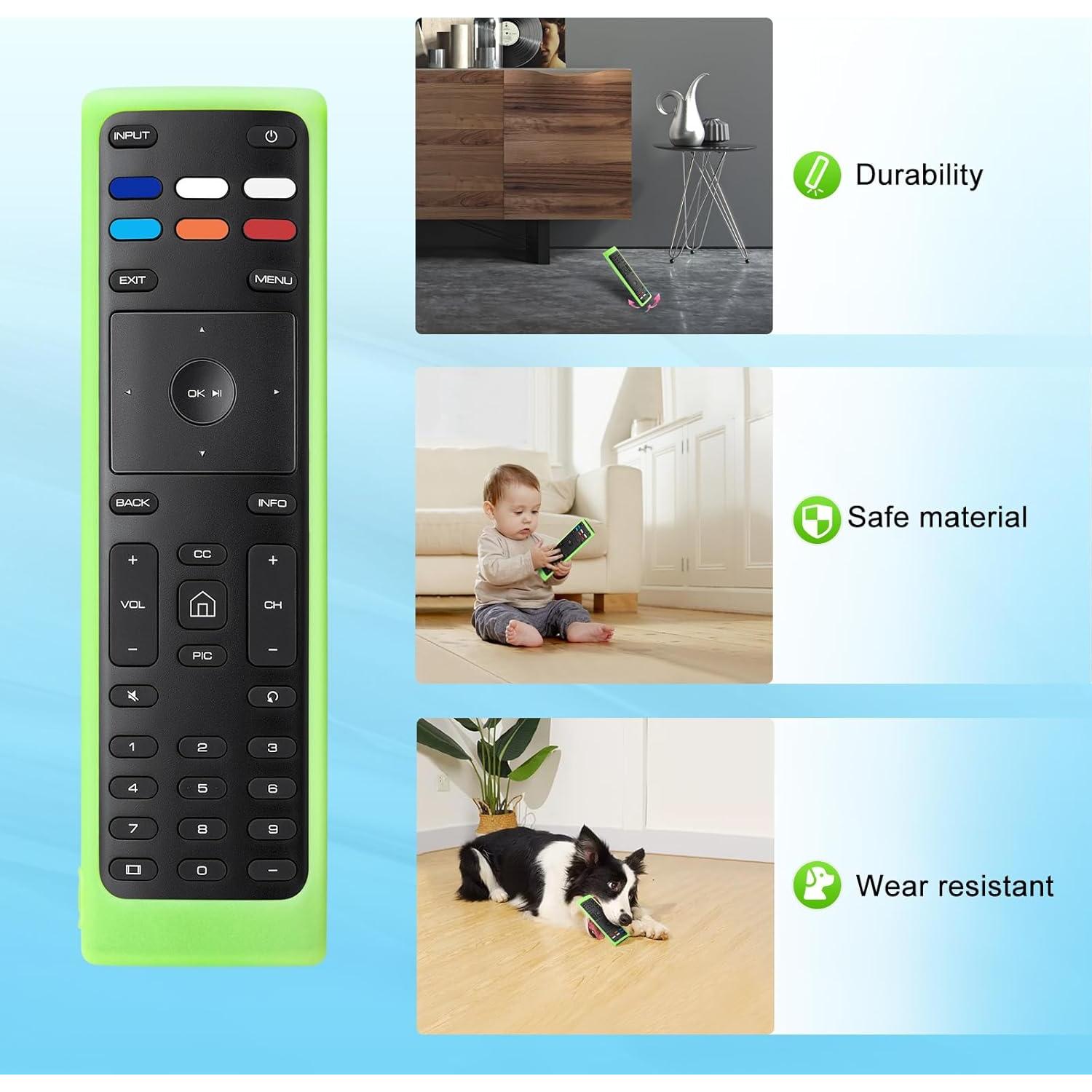 Funda de Silicona Verde para Control Remoto Vizio XRT136/XRT140