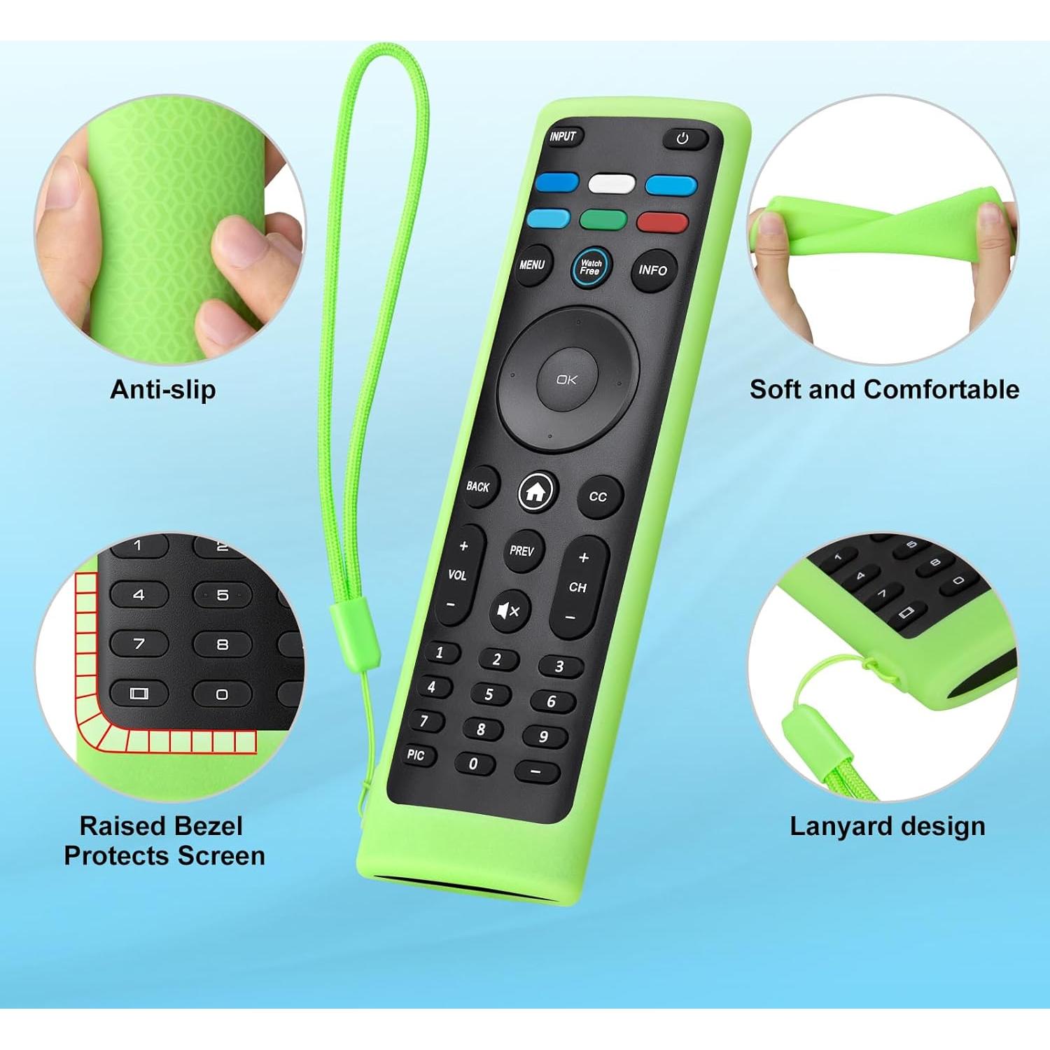 Funda de Silicona Verde para Control Remoto Vizio XRT136/XRT140