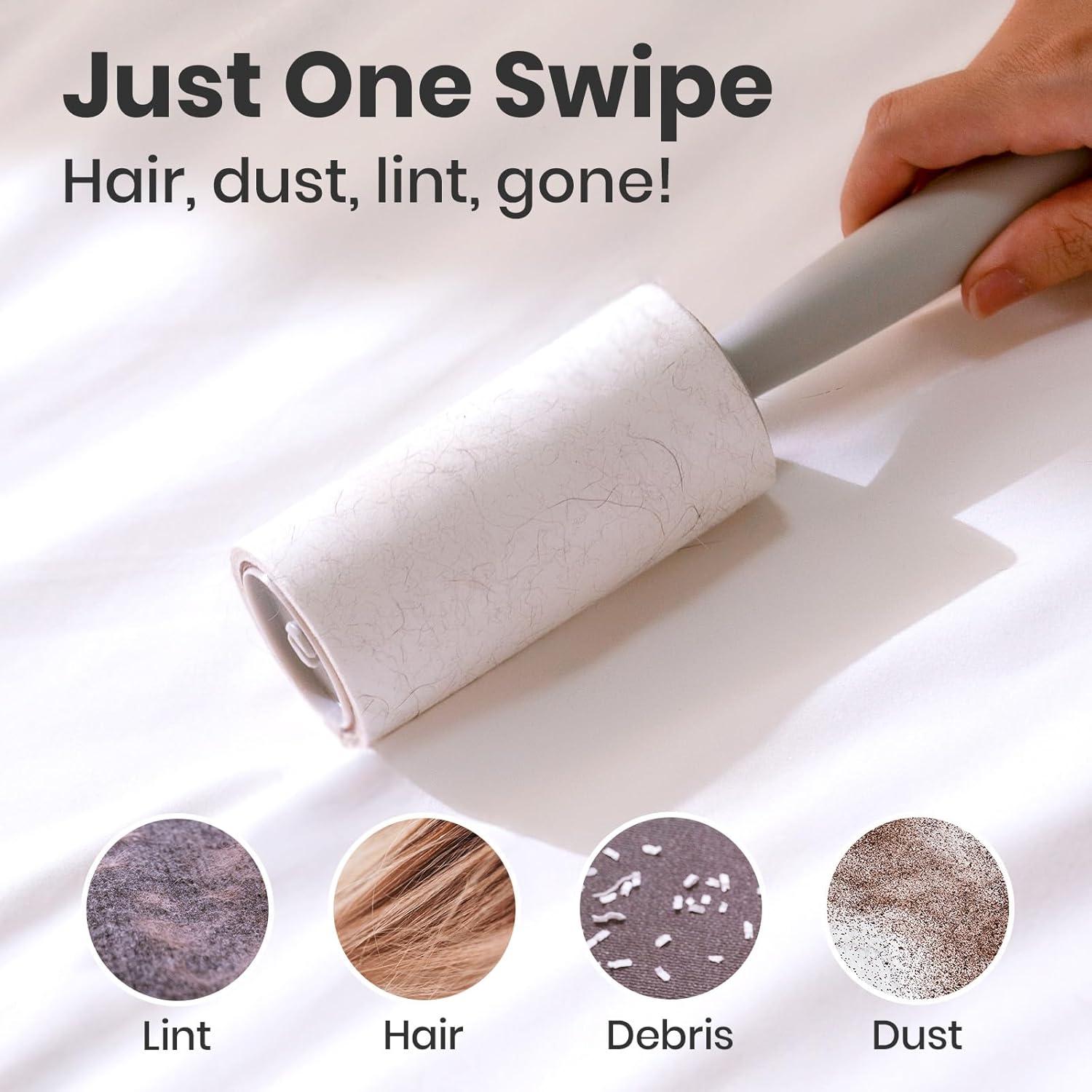 Rodillo Adhesivo DELOMO para Mascotas - 1 Rodillo + 3 Recargas