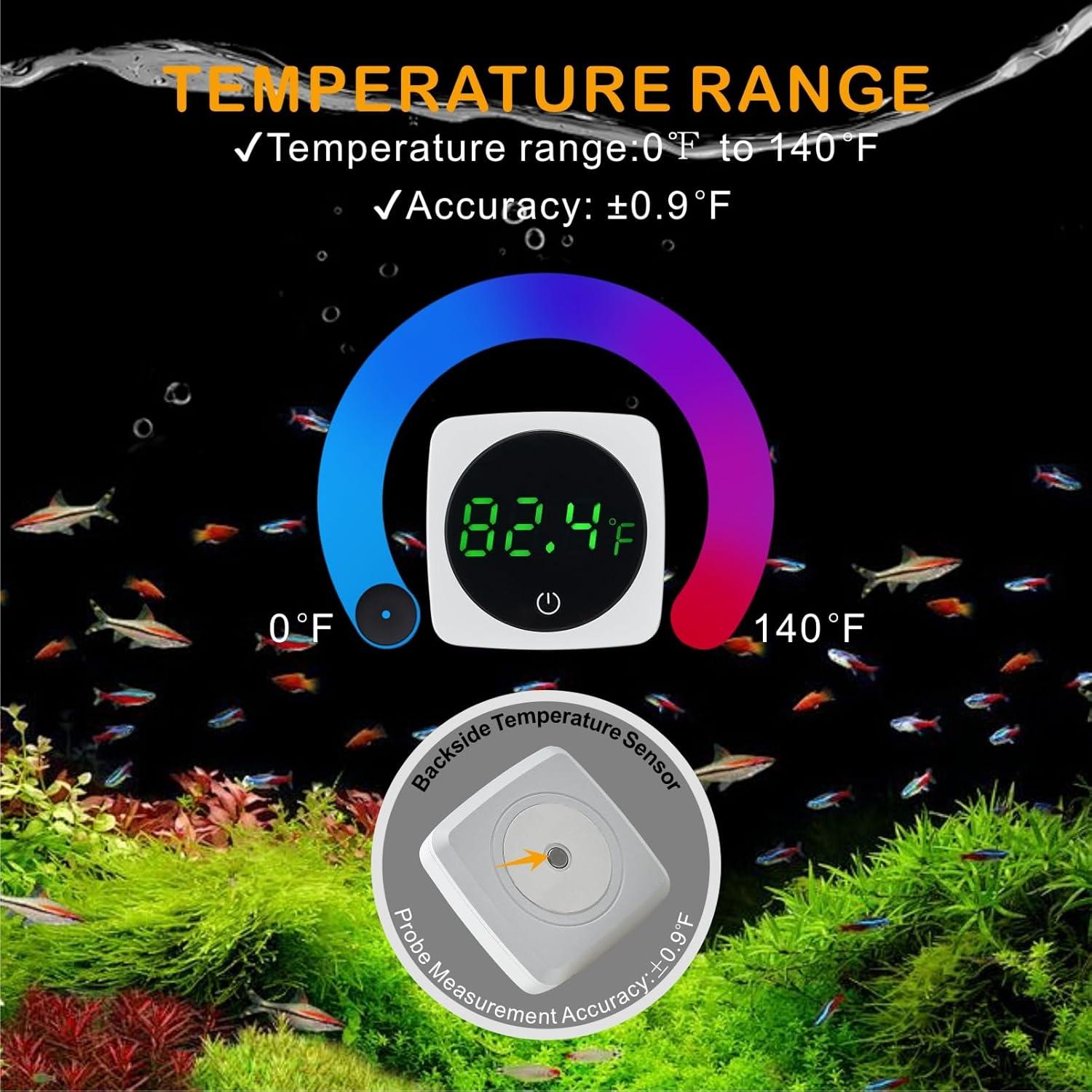 Termómetro Digital para Acuario Ainoora ATWF-100 LED Táctil