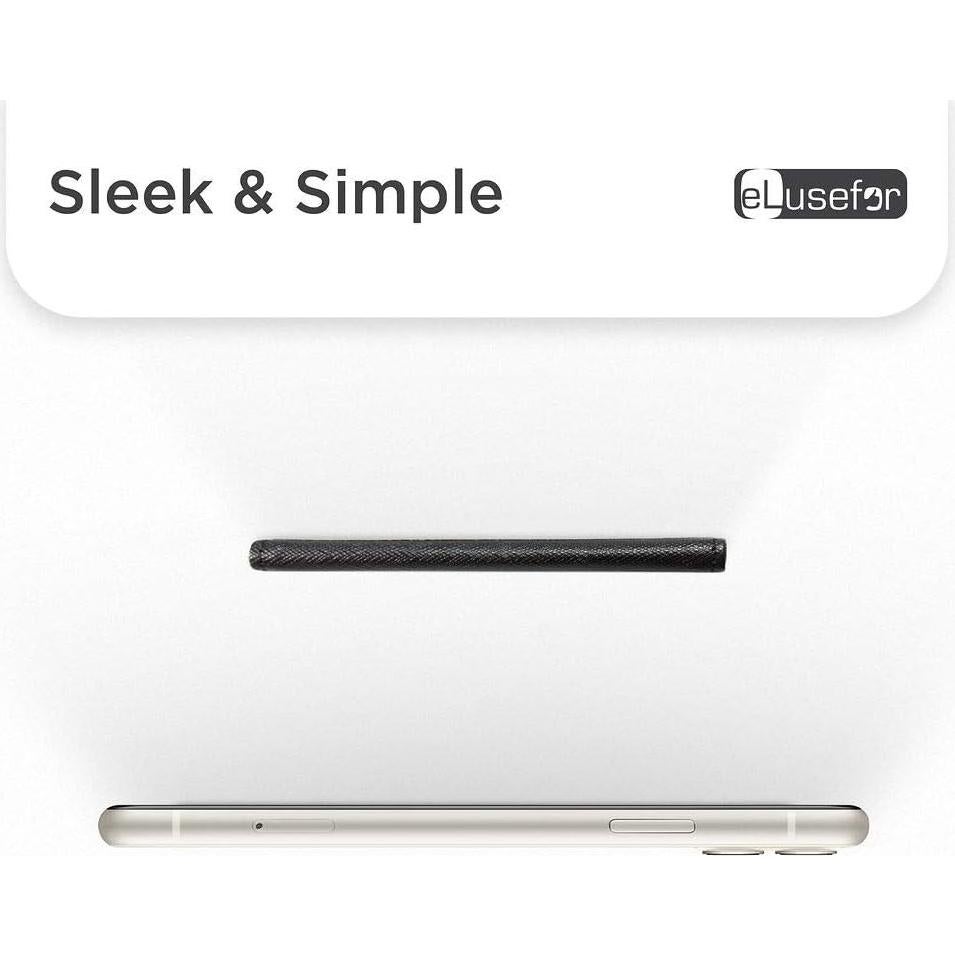 Billetera Adherible eLusefor Negra para Teléfono - 6 Tarjetas