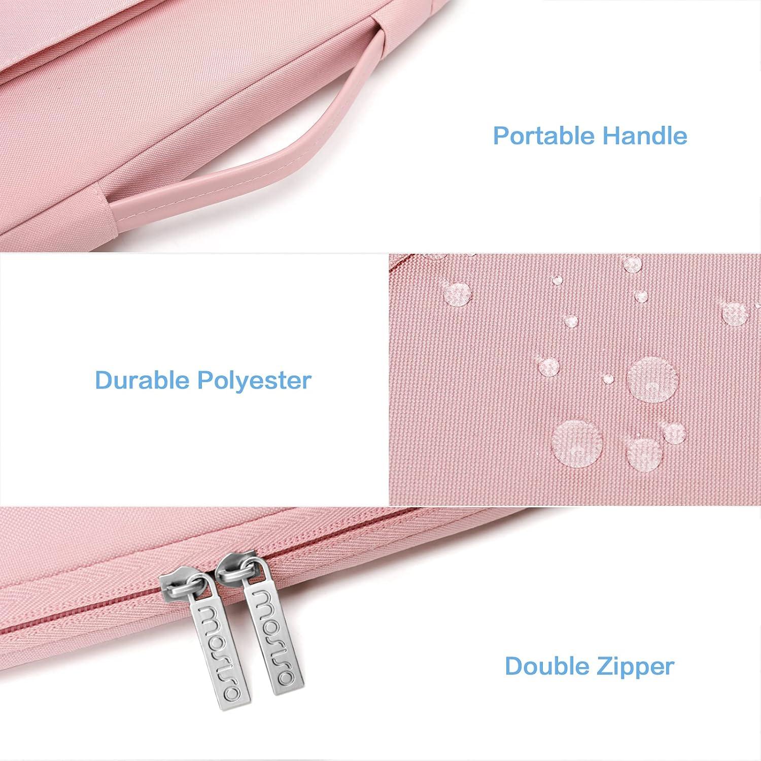 Funda Protectora MOSISO 360 para Laptop 13.3" Rosa