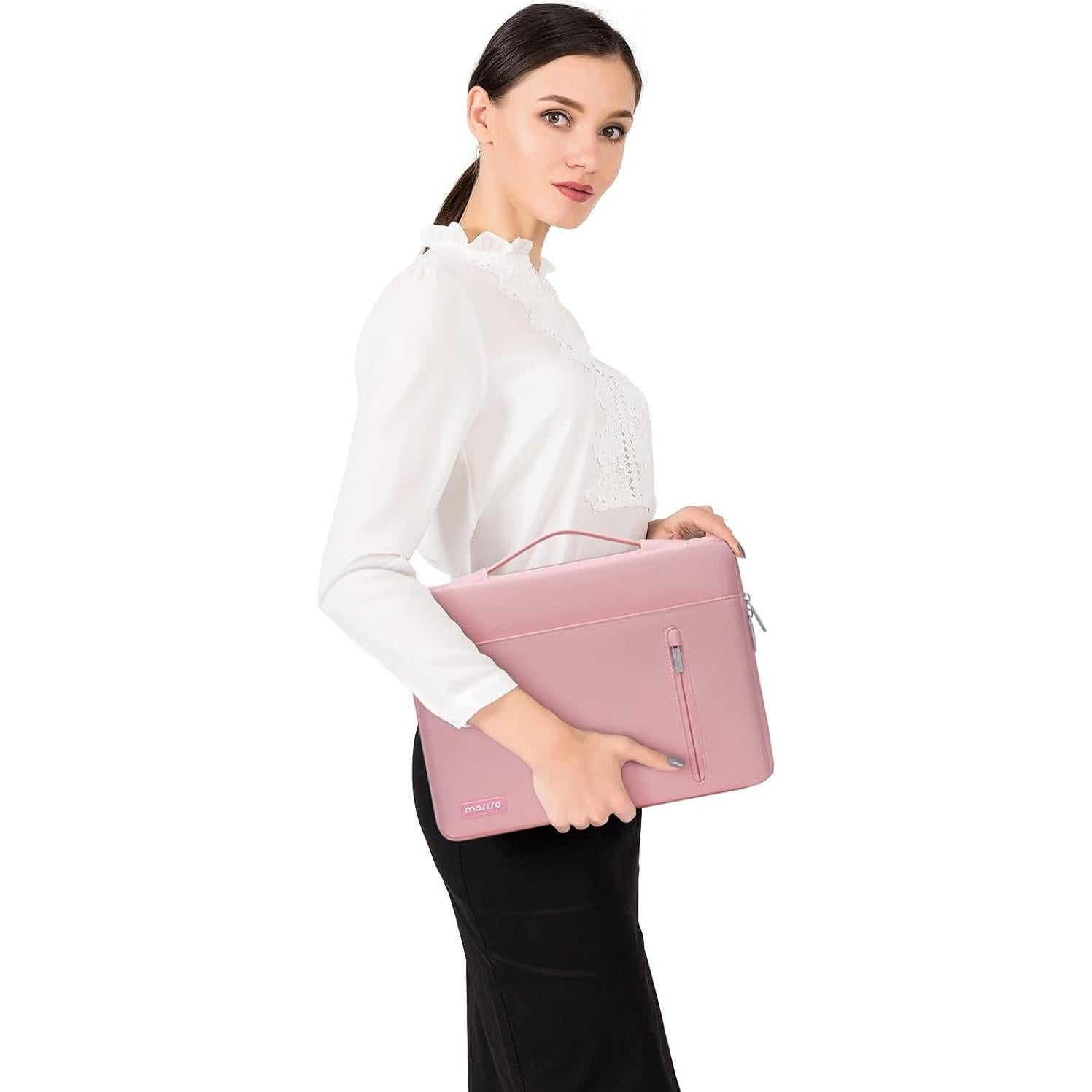 Funda Protectora MOSISO 360 para Laptop 13.3" Rosa