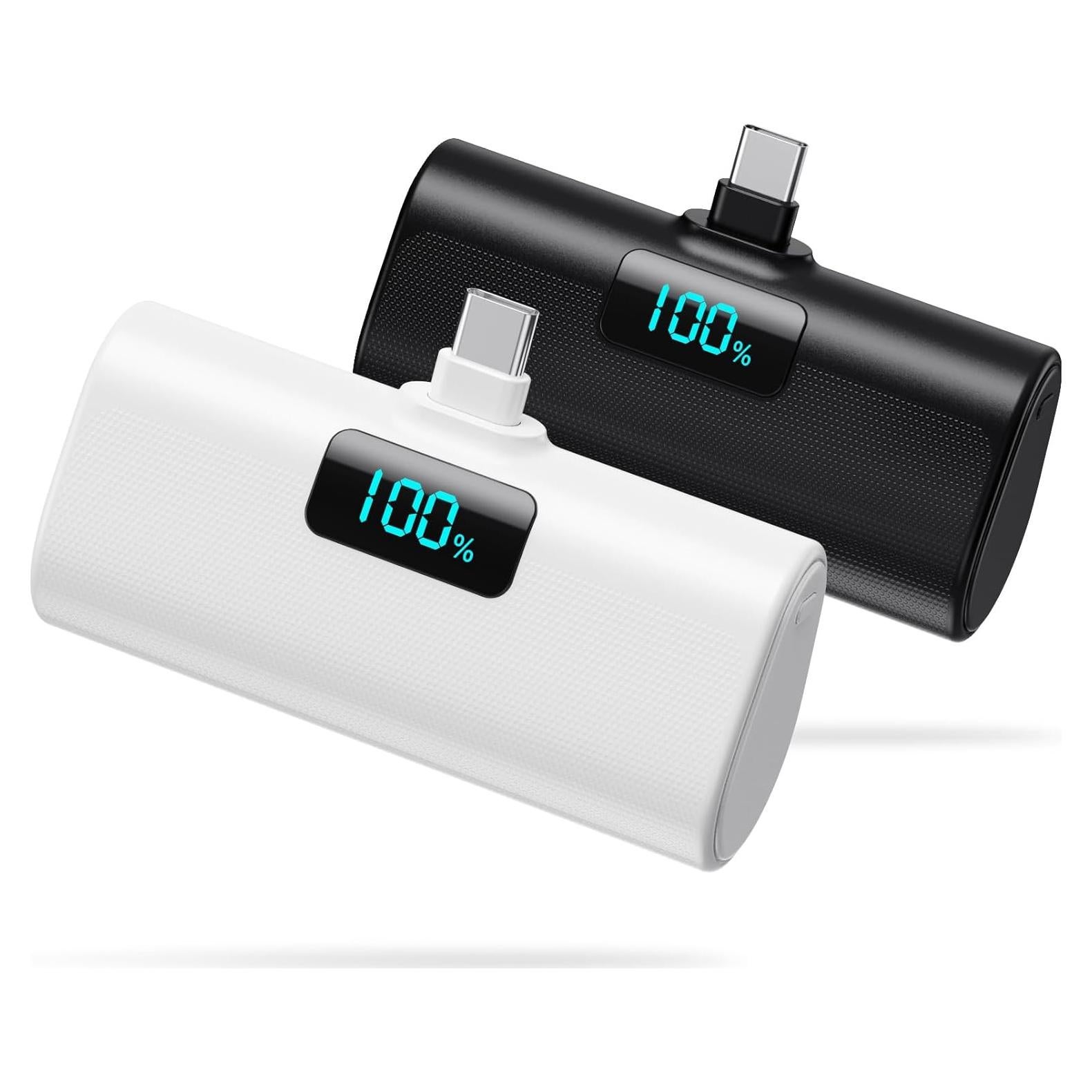 Cargador Portátil USB-C 5200mAh 2-Pack para iPhone 16/15