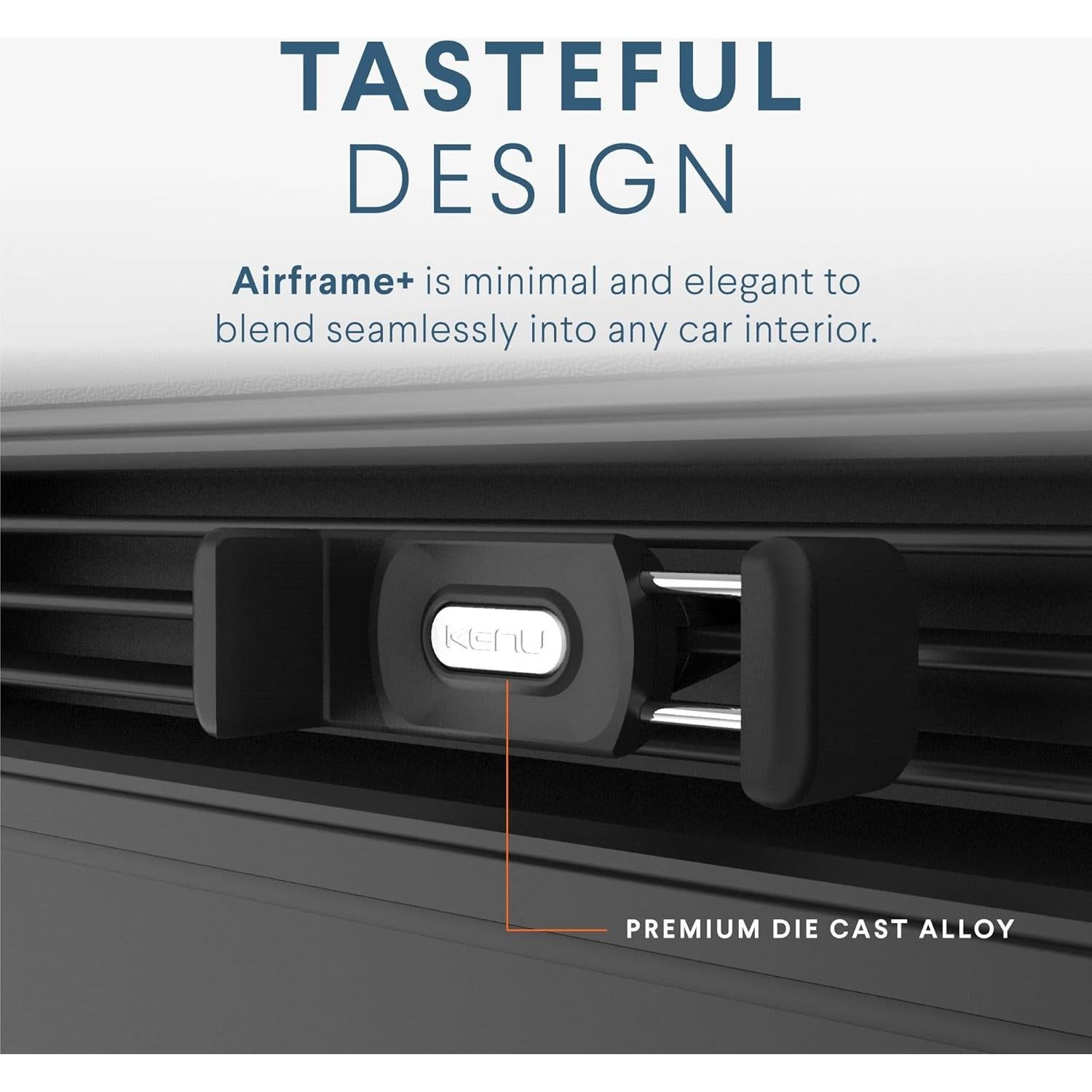 Soporte para Teléfono Kenu Airframe+ Negro, 360° Ajustable