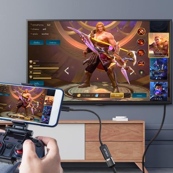 Adaptador USB C a HDMI Kobilar 4K 30Hz 0.15m Negro