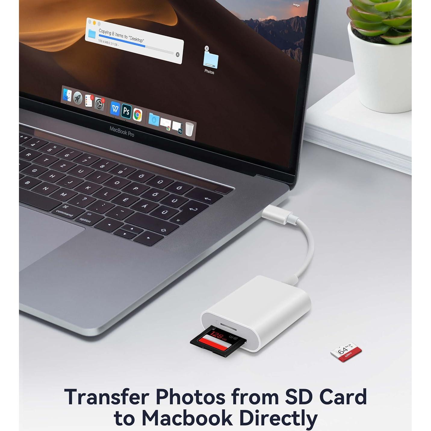 Lector de Tarjetas SD USB-C WNXSLOAD con 2 Ranuras