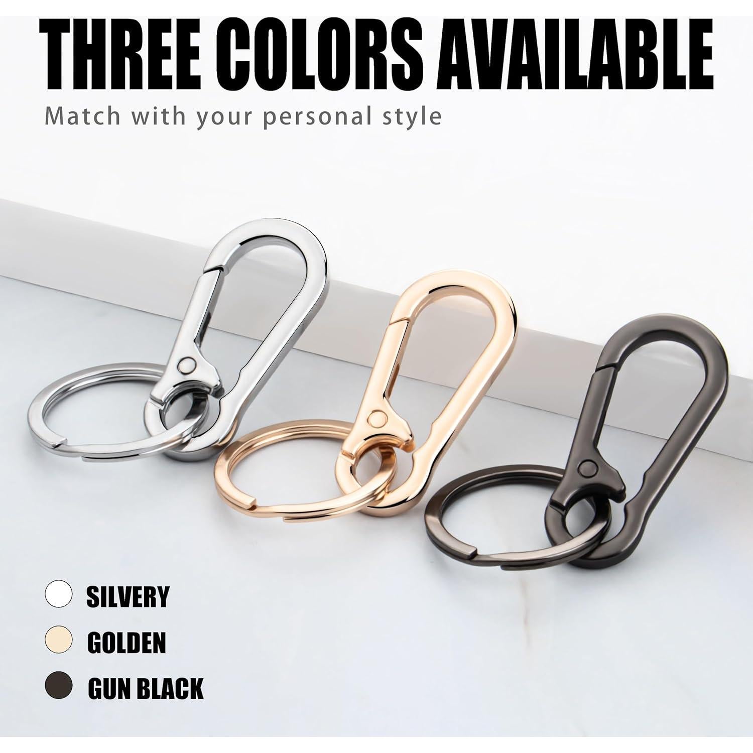 Llavero Organizador de Metal Wikavanli 2 Piezas - Negro