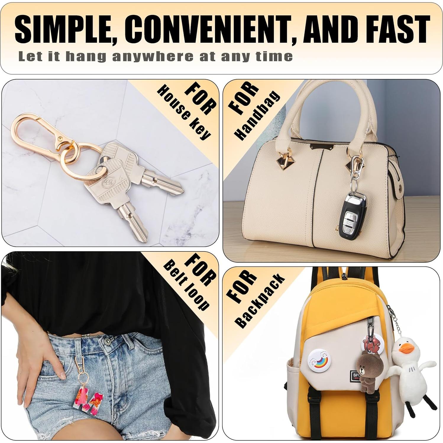 Llavero Organizador de Metal Wikavanli 2 Piezas - Negro