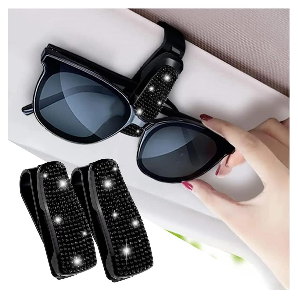 Juego de 2 Sujetadores de Gafas de Sol Turcee con Rhinestones