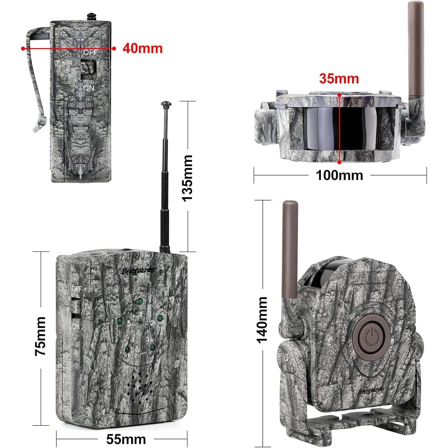 Kit de Alarma Inalámbrica Bestguarder SY007Plus 300m 5 Detectores