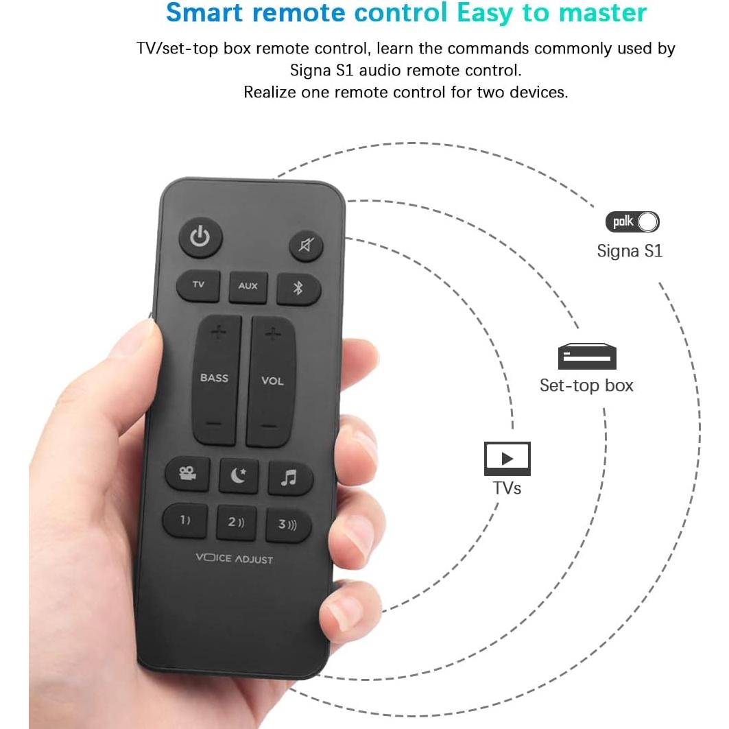Control Remoto Universal Polk Audio RE6214-1 para Barra de Sonido