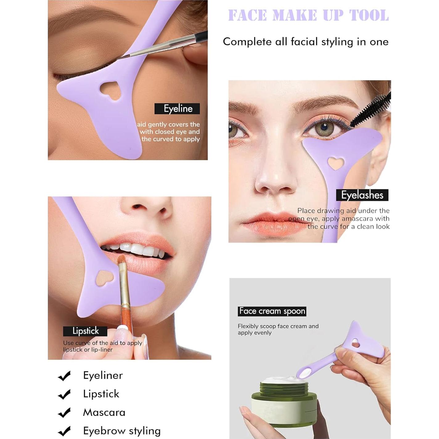 Brocha de Delineador de Ojos Angulada DogieLyn - Color Púrpura