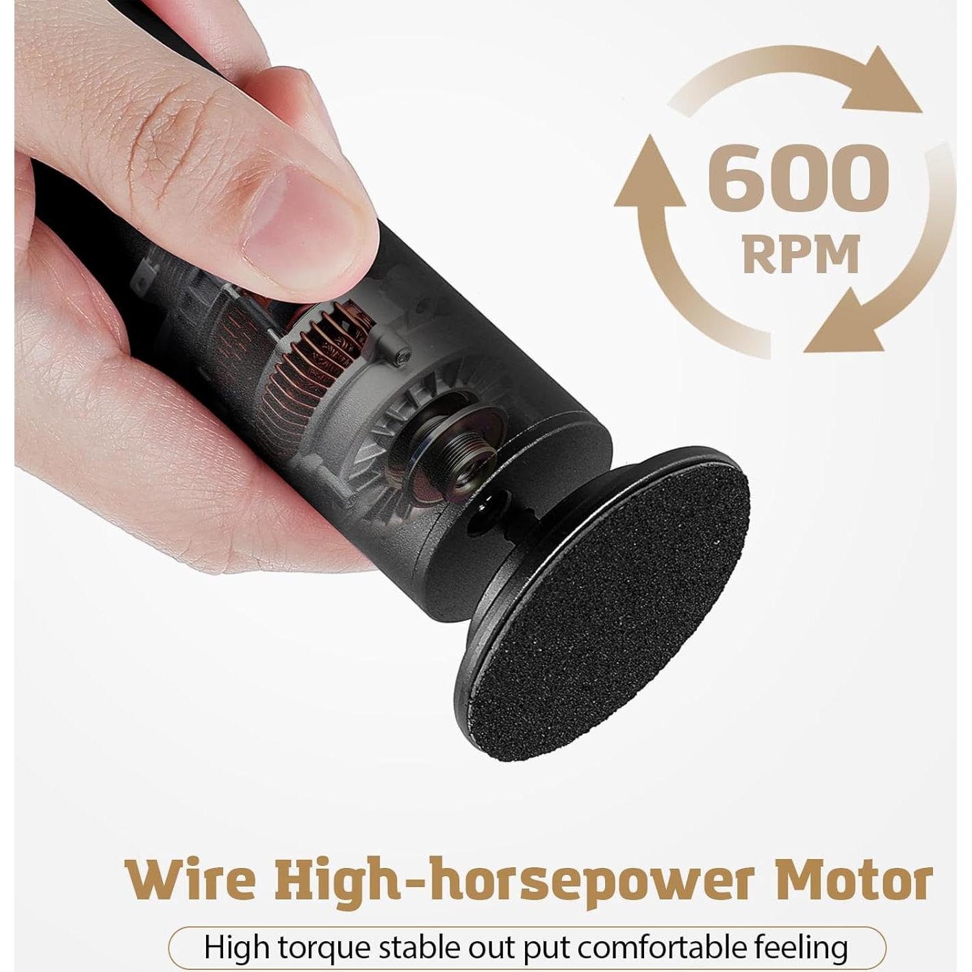 Removedor de Callos Eléctrico HsnChrm con 60 Discos de Lija