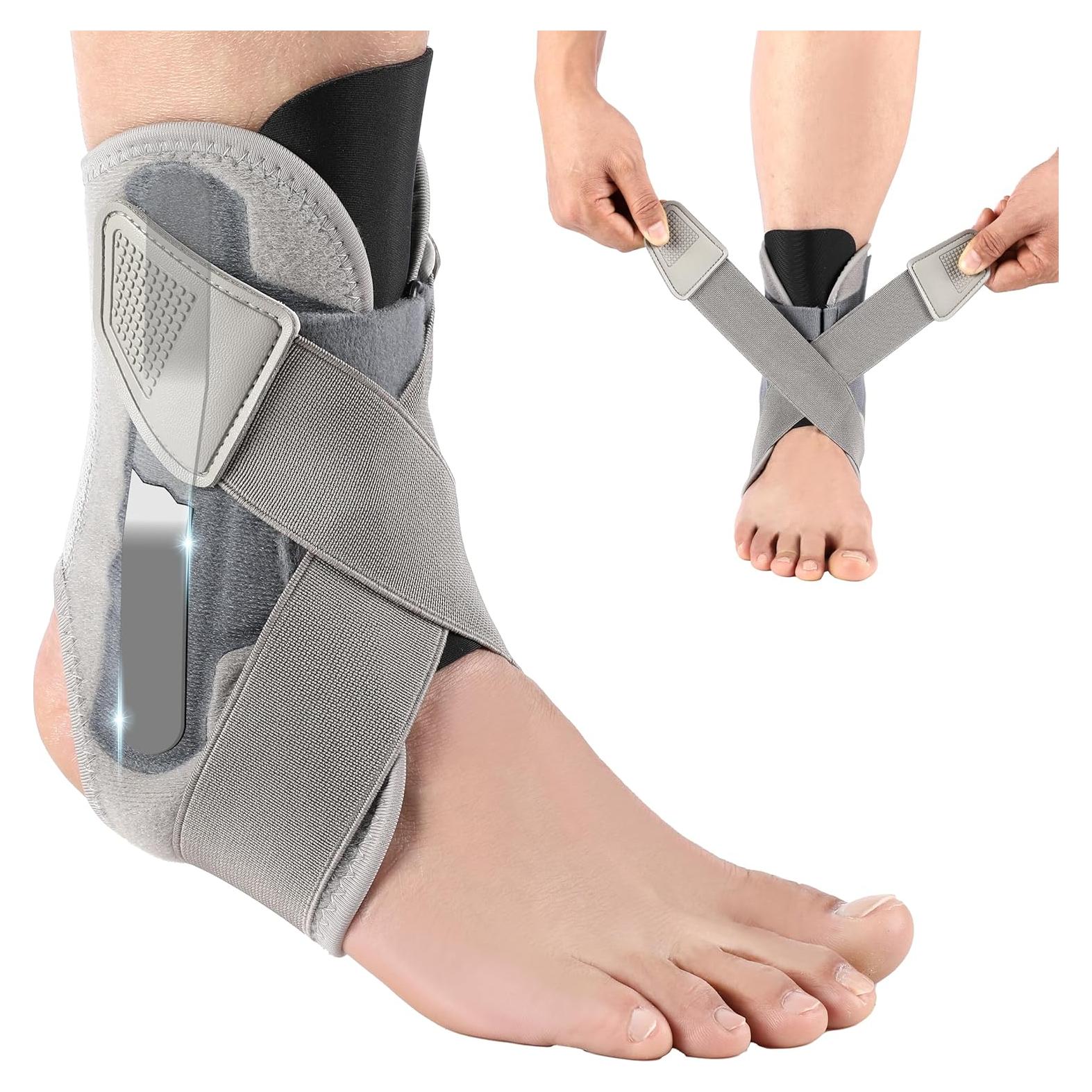 Férula de Soporte para Tobillo Xuysi - Ajustable, Gris