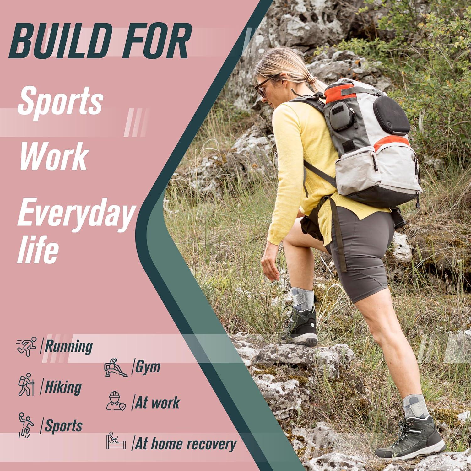 Férula de Soporte para Tobillo Xuysi - Ajustable, Gris