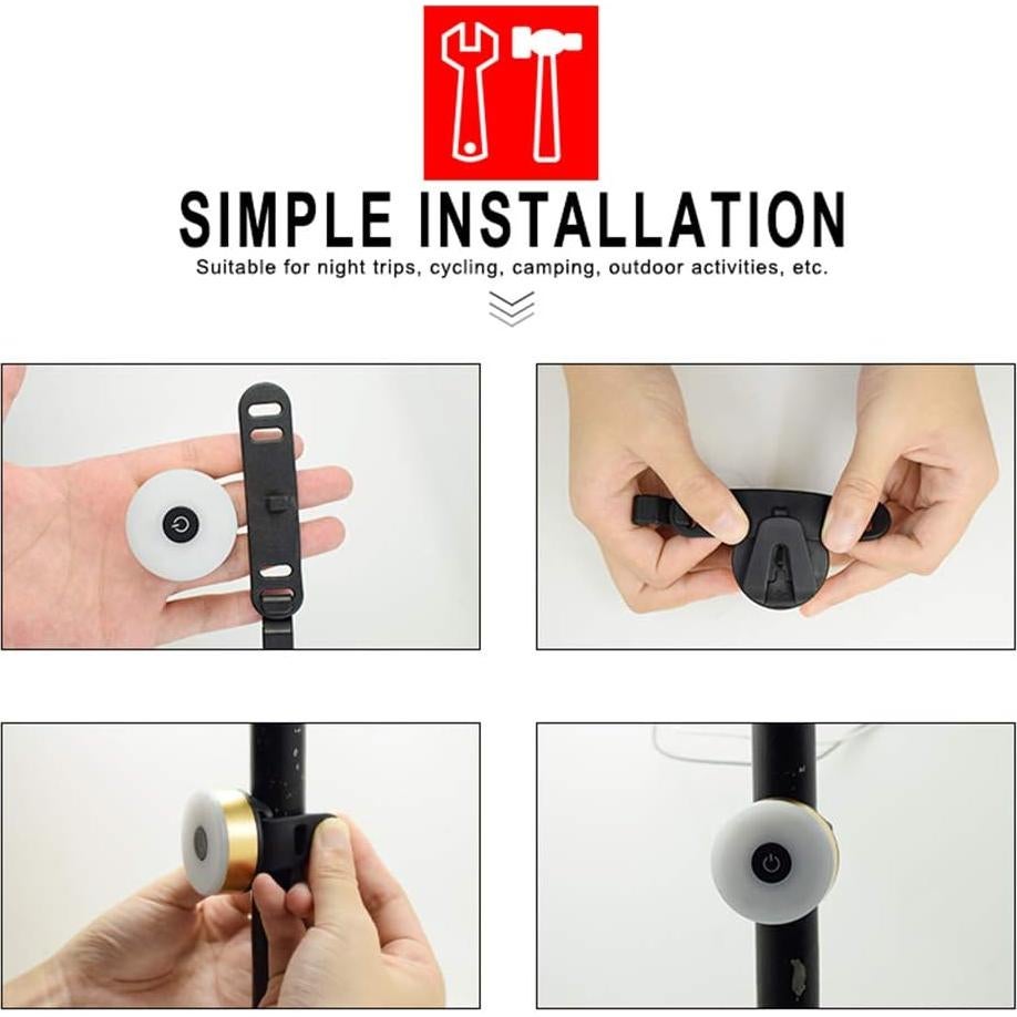 Luz Trasera de Bicicleta WASAGA LED Recargable USB Impermeable