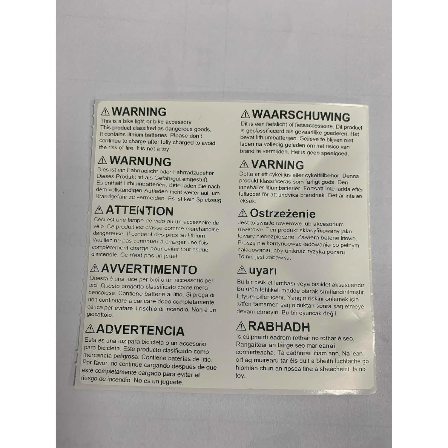 Luz Trasera de Bicicleta WASAGA LED Recargable USB Impermeable