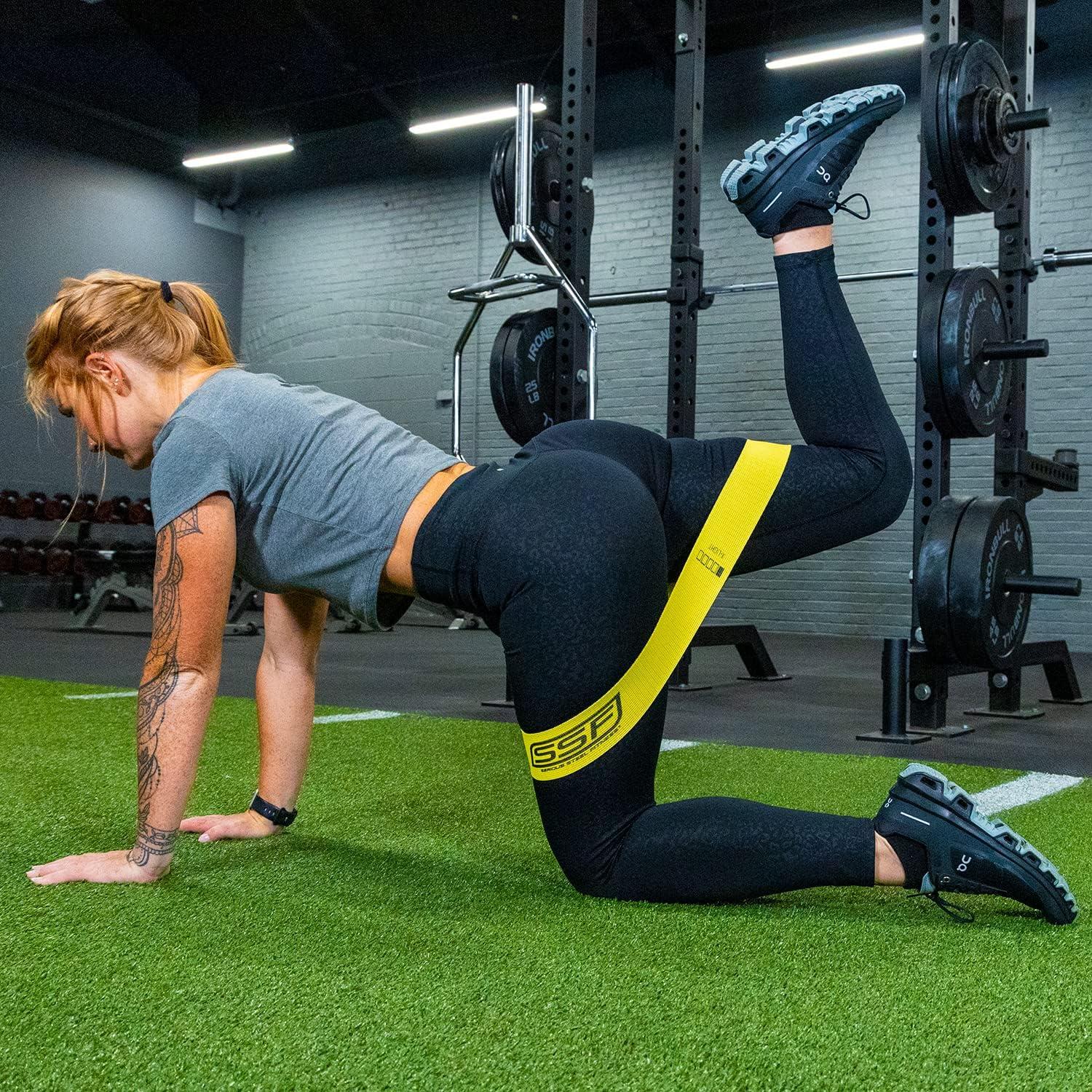 Conjunto de 10 Bandas de Resistencia Serious Steel Tela 5 Niveles