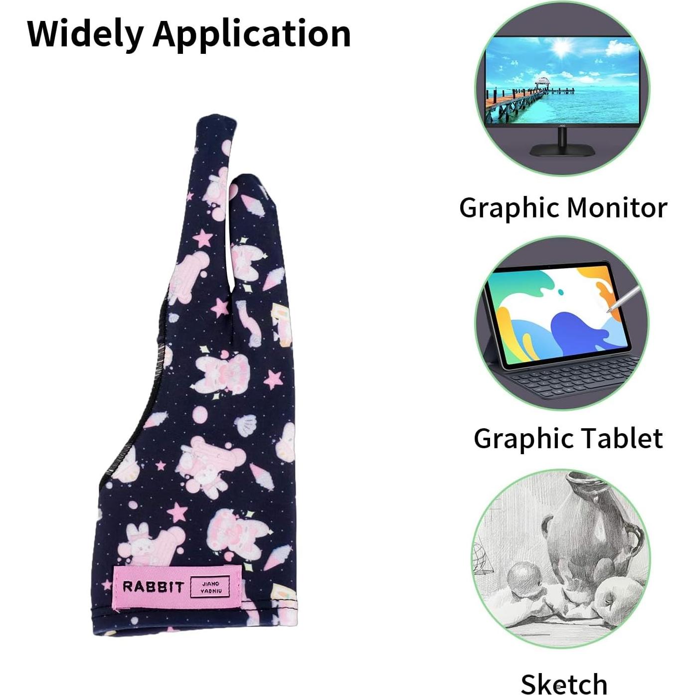 Guante de Dibujo Digital Vostoktech Blackpink 2 Dedos M