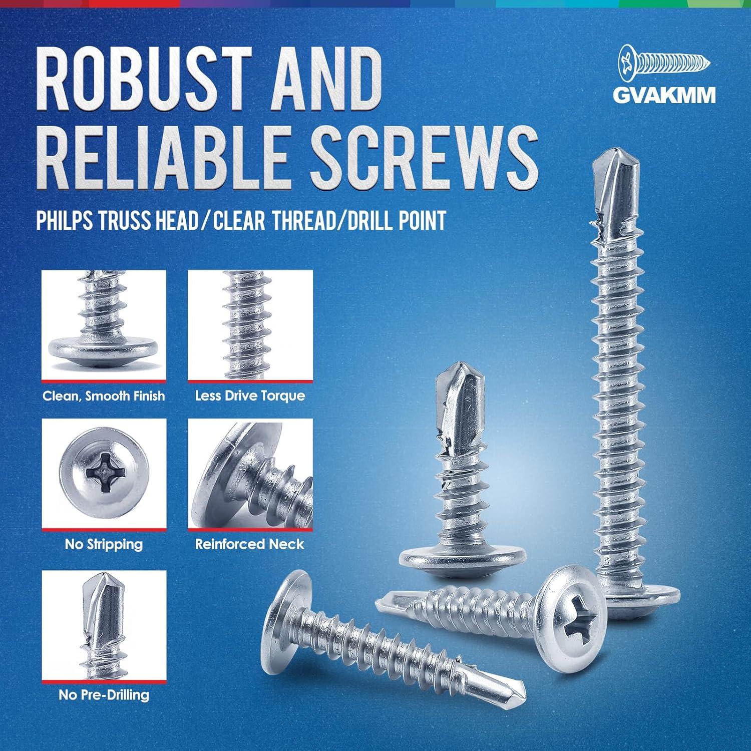 Tornillos Autoperforantes de Metal Gvakmm #8x25mm 193 Pcs