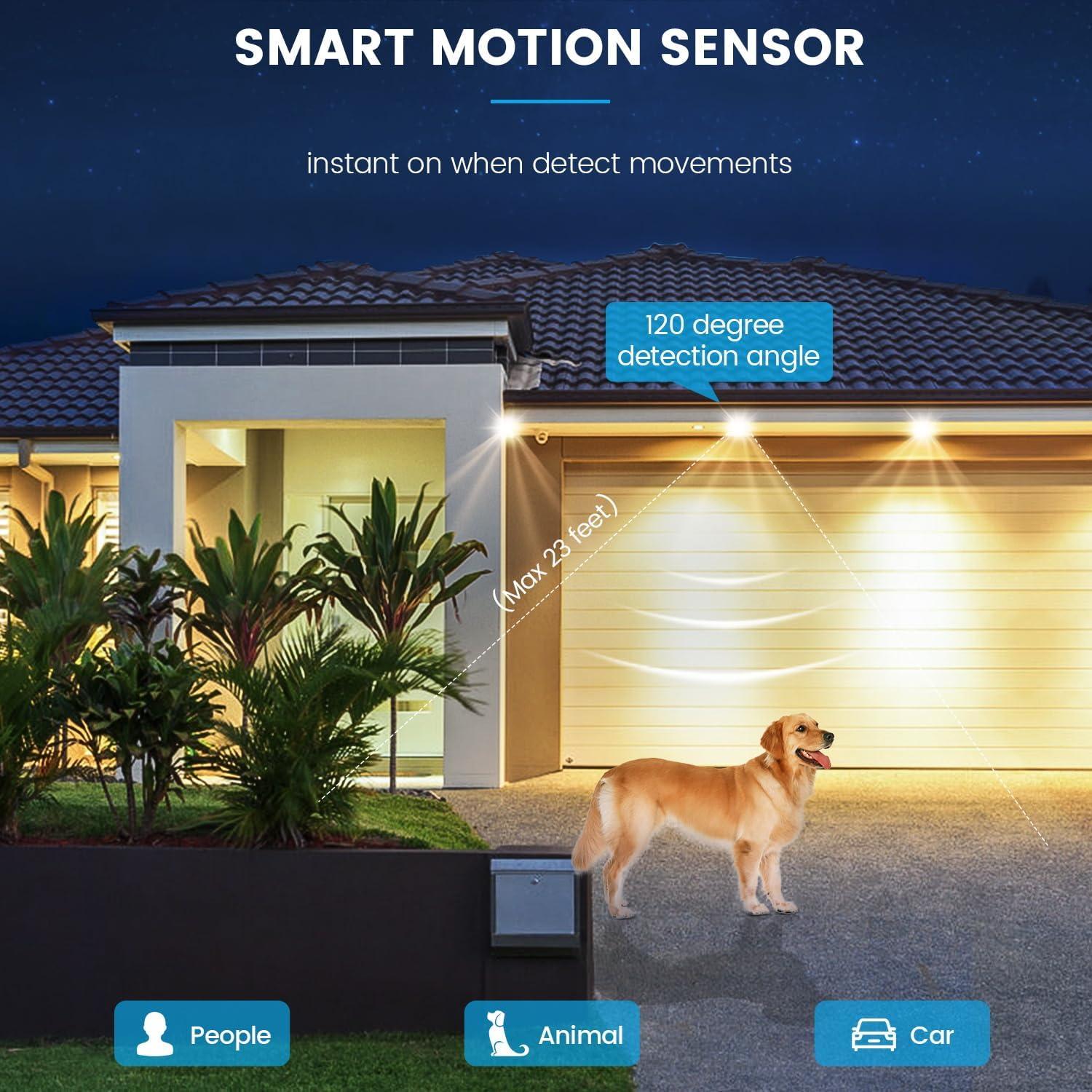 Bombillas LED Aovpex con Sensor de Movimiento 13W 2700K - Paquete de 2
