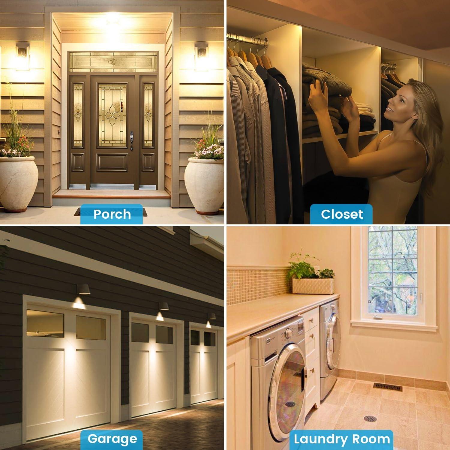 Bombillas LED Aovpex con Sensor de Movimiento 13W 2700K - Paquete de 2