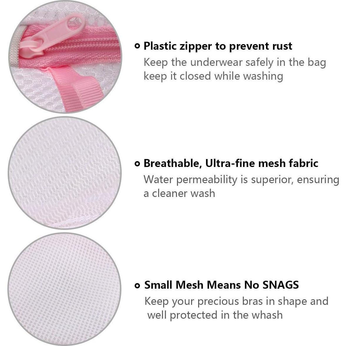 Bolsas de Lavandería de Malla Ainiv 3PCS para Prendas Delicadas