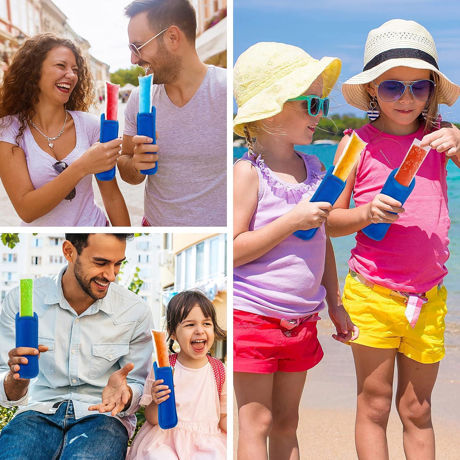 Paquete de 6 Fundas Reutilizables para Paletas Heladas BIDFUL