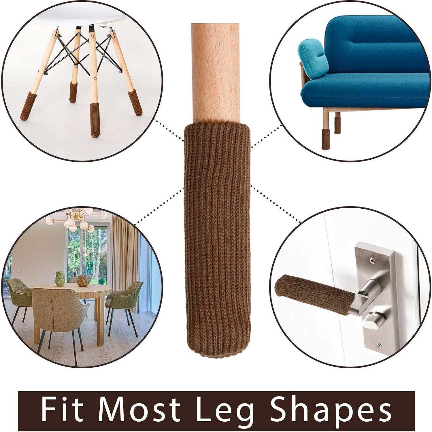 Protectores de patas de silla Hazeland 16 unidades antideslizantes