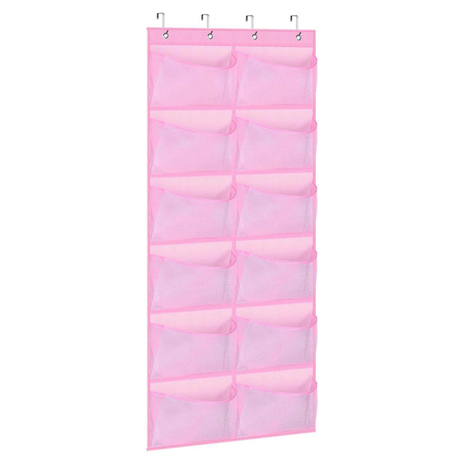Organizador de Zapatos Colgante KIMBORA Rosa 12 Bolsillos