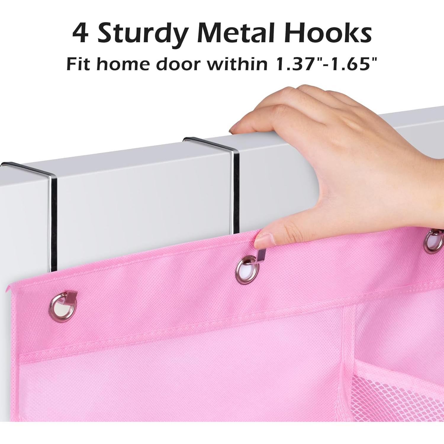 Organizador de Zapatos Colgante KIMBORA Rosa 12 Bolsillos