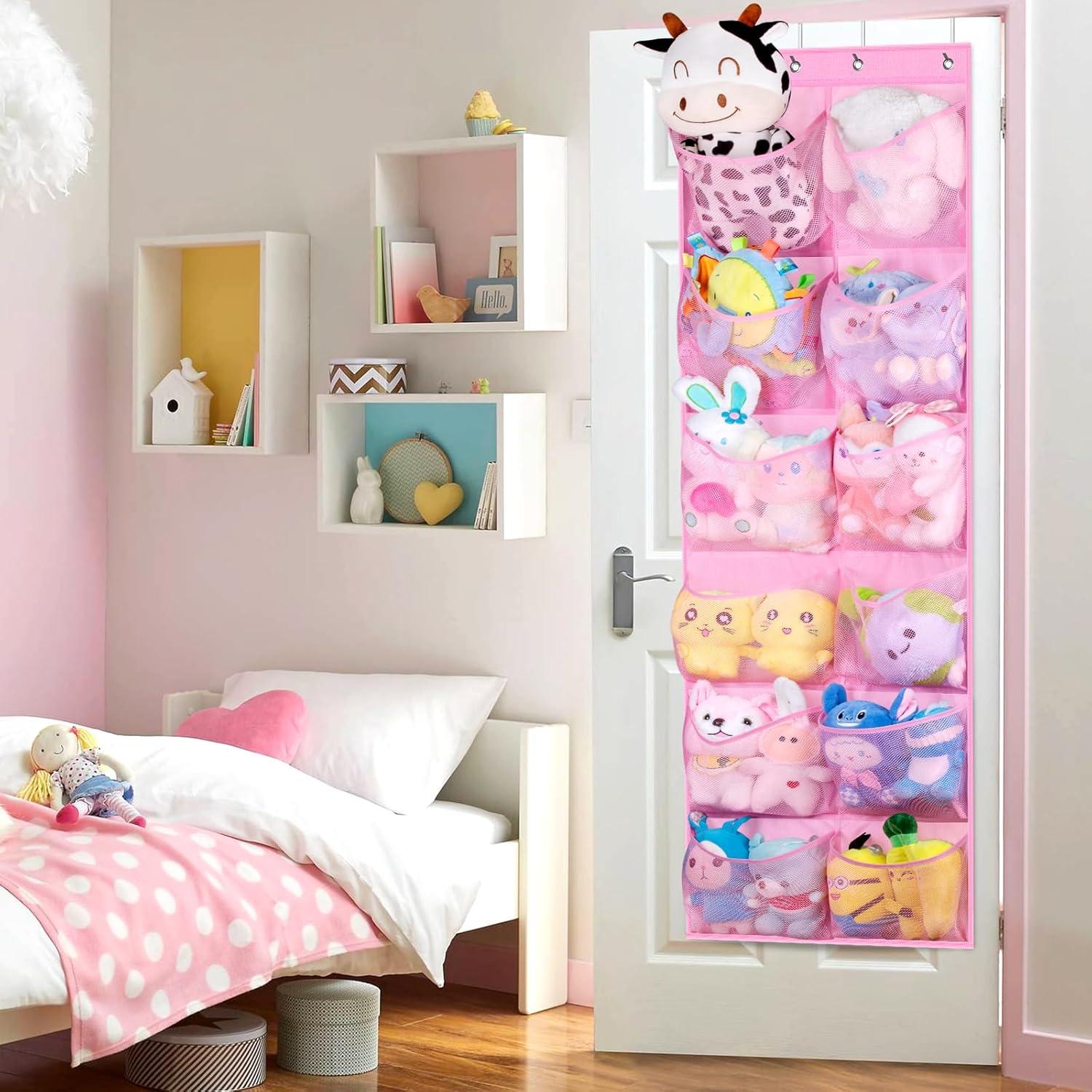 Organizador de Zapatos Colgante KIMBORA Rosa 12 Bolsillos