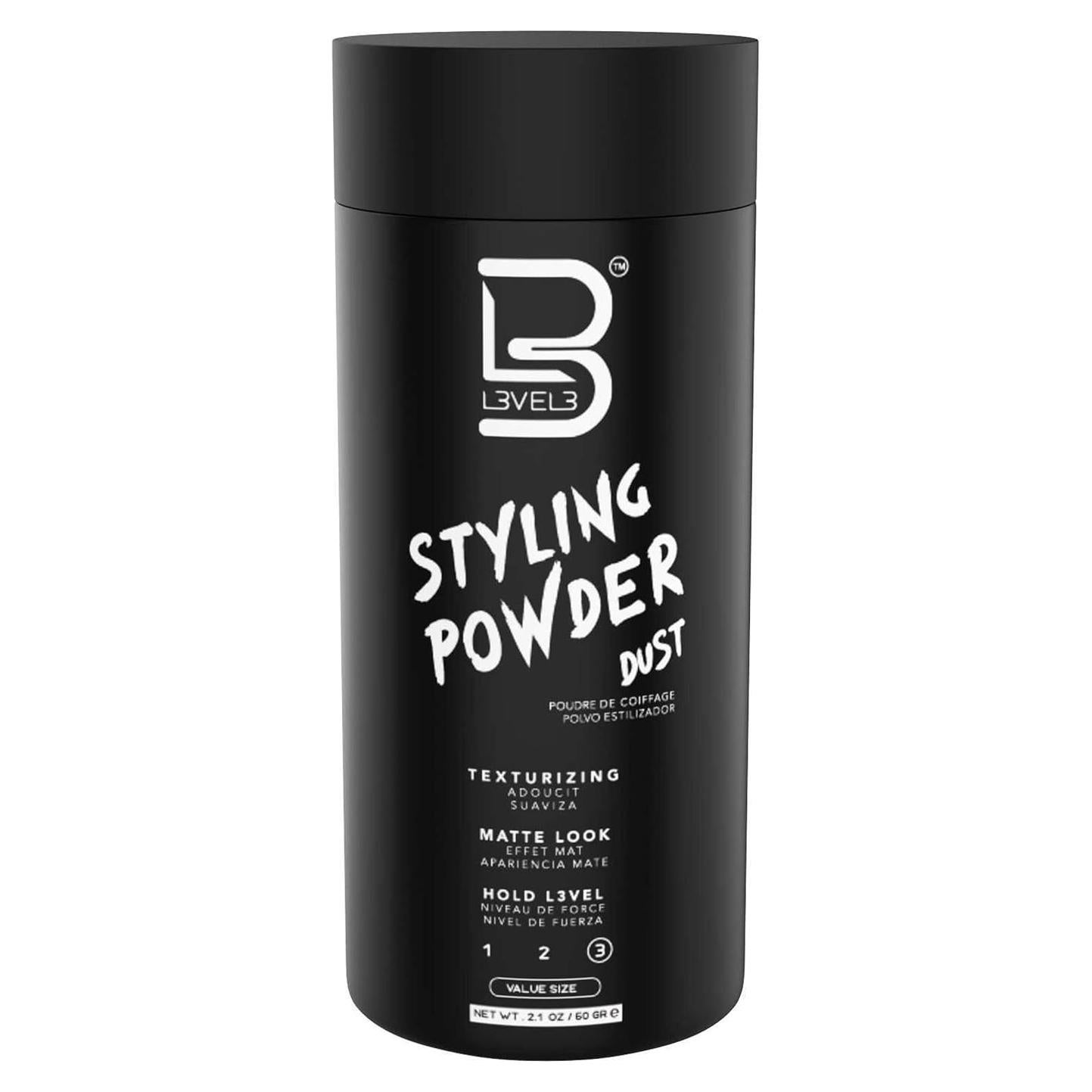 Polvo de Estilo L3 Nivel 3 para Hombres 60g - Textura Natural