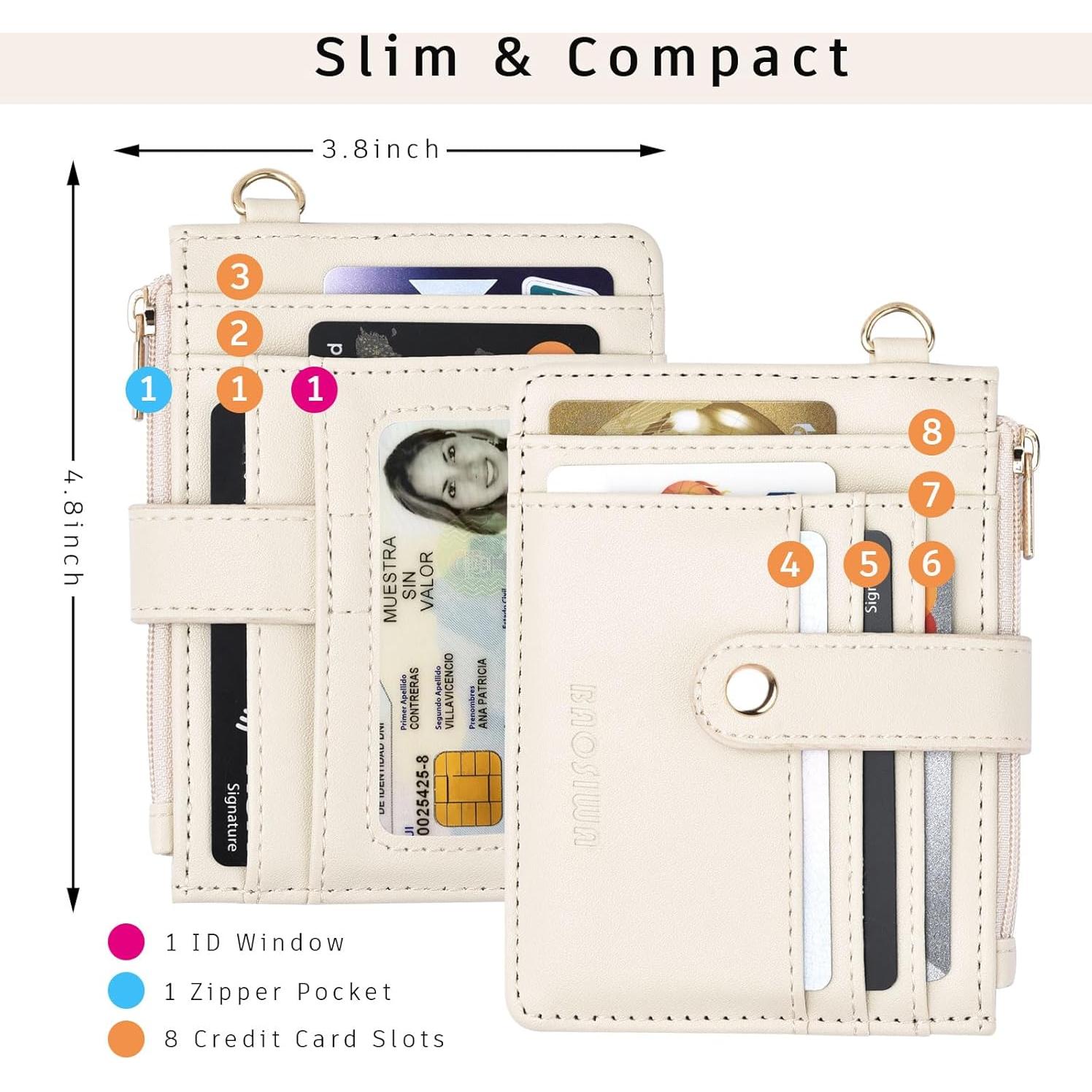 Cartera Llaveros de Silicona Beige BAOSIWA RFID Compacta