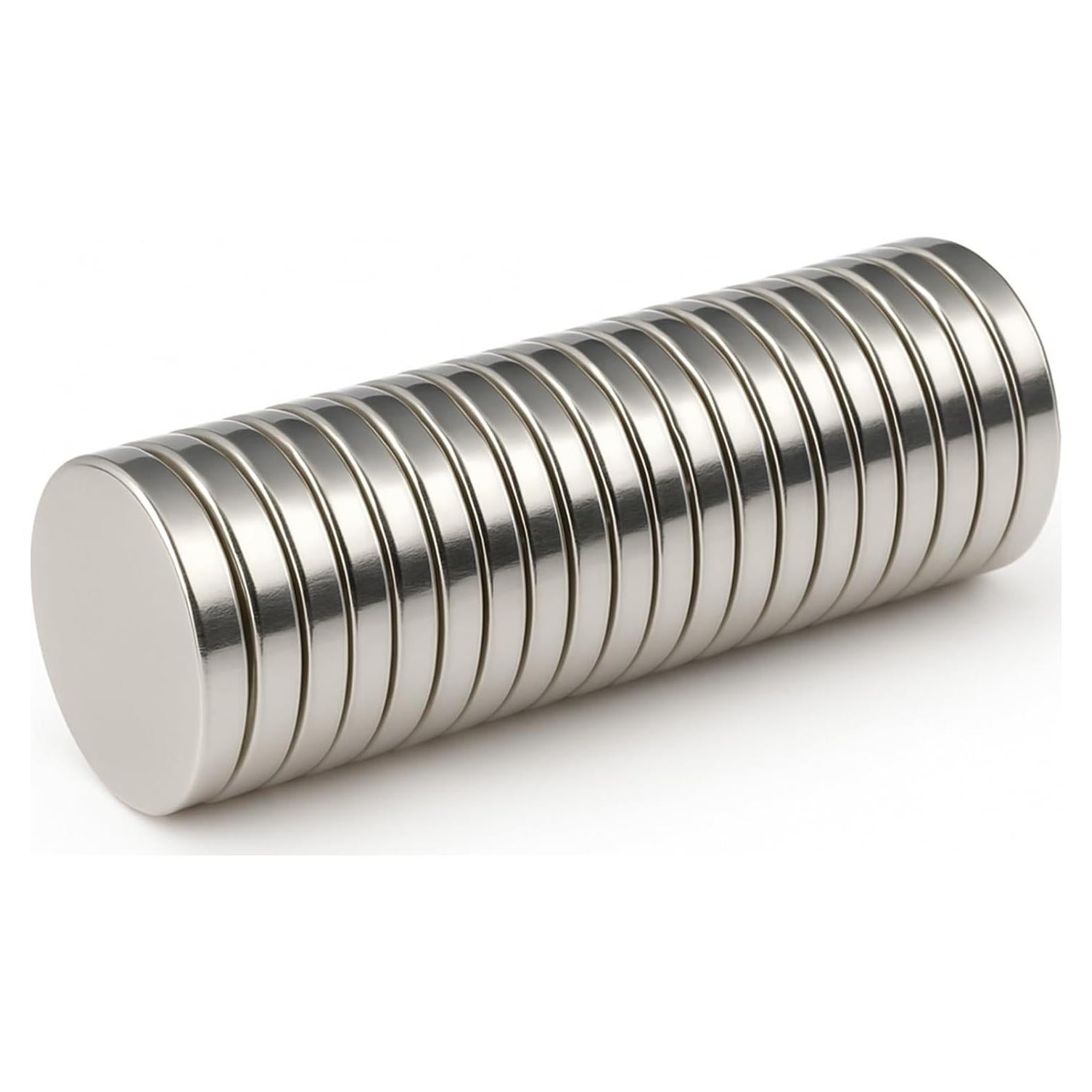 Imanes Fuertes para Cuello AOLVO Plata 20 Pcs - Ultra Pequeños