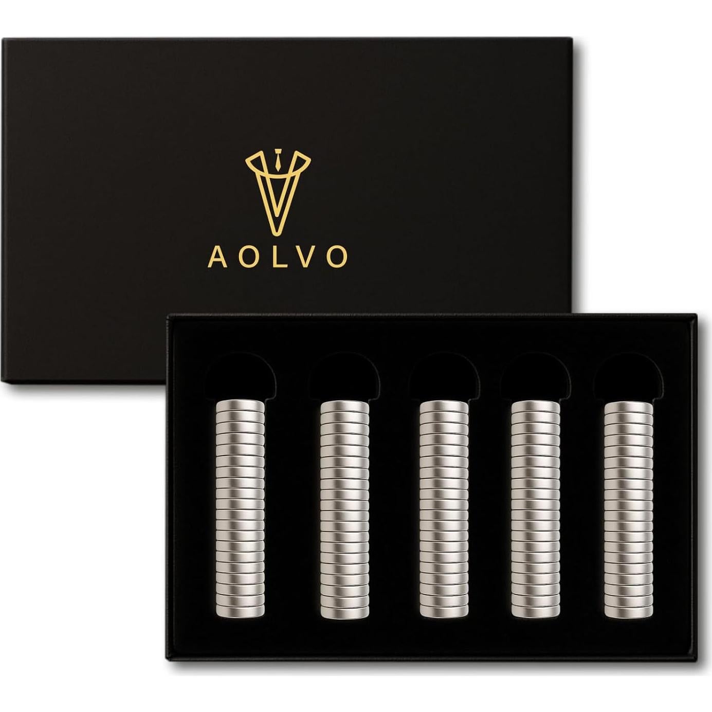 Imanes Fuertes para Cuello AOLVO Plata 20 Pcs - Ultra Pequeños