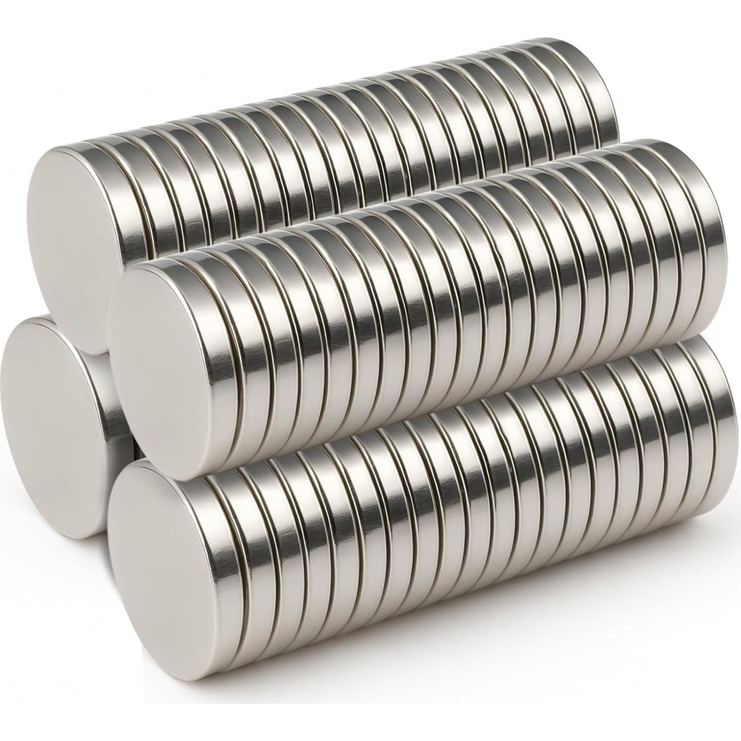 Imanes Fuertes para Cuello AOLVO Plata 20 Pcs - Ultra Pequeños