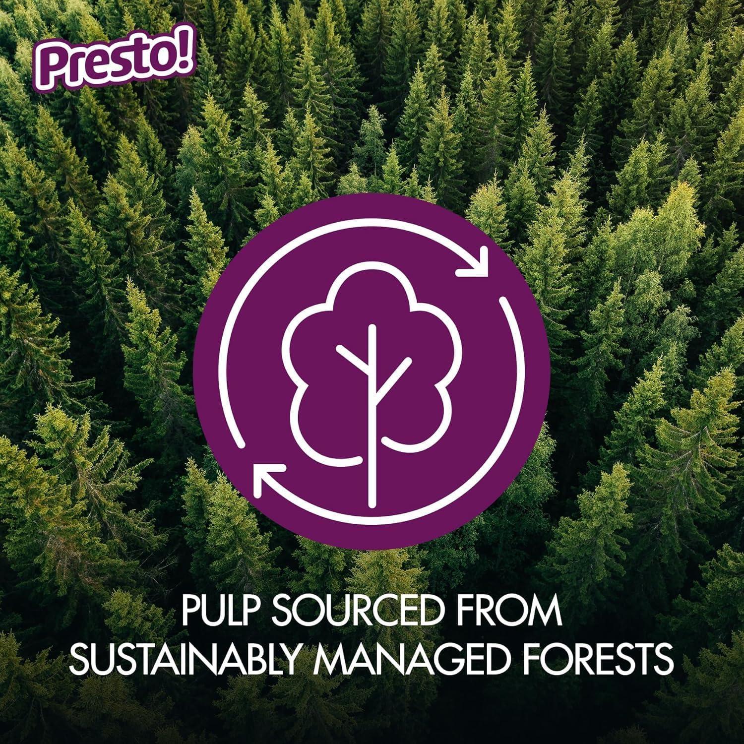 Papel Higiénico Ultra Fuerte Presto! Amazon 6 Rollos Mega 308 Hojas