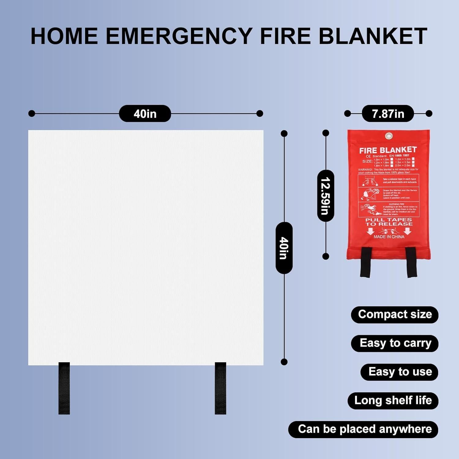Mantel de Emergencia Contra Incendios Vnmkp 101.6cm x 101.6cm 2 Pzas