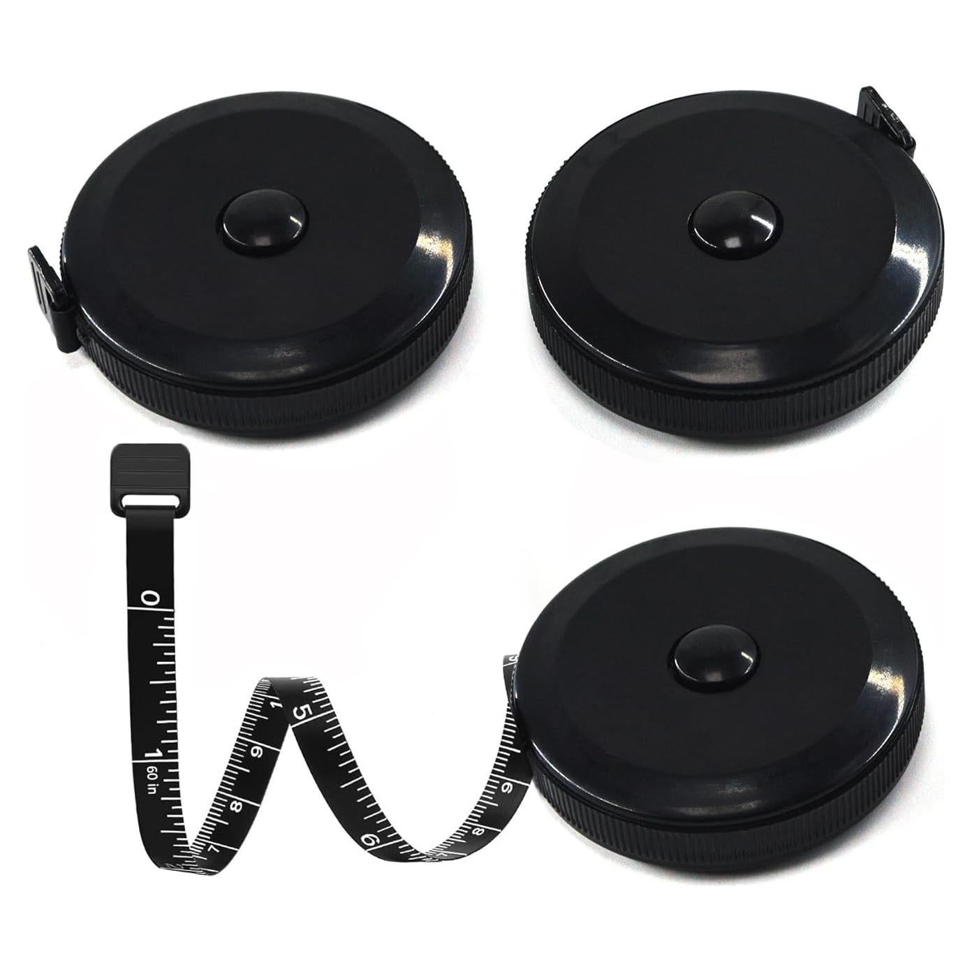 Cinta Métrica Retráctil de Tela HHKJ 150 cm Negra