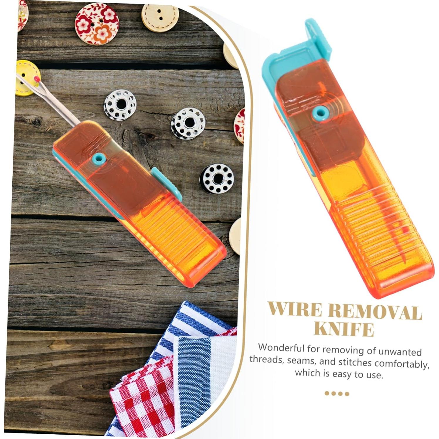 Removedor de Costuras Homoyoyo Naranja, Herramienta de Bordado Ergonómica