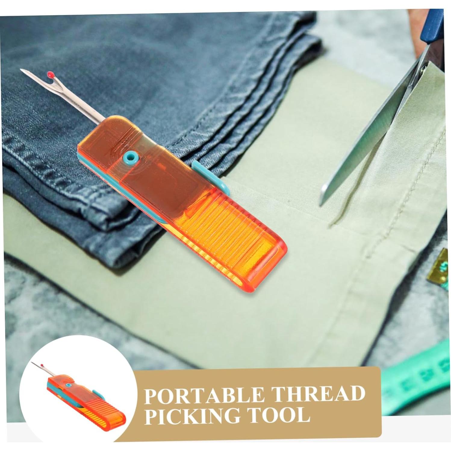 Removedor de Costuras Homoyoyo Naranja, Herramienta de Bordado Ergonómica