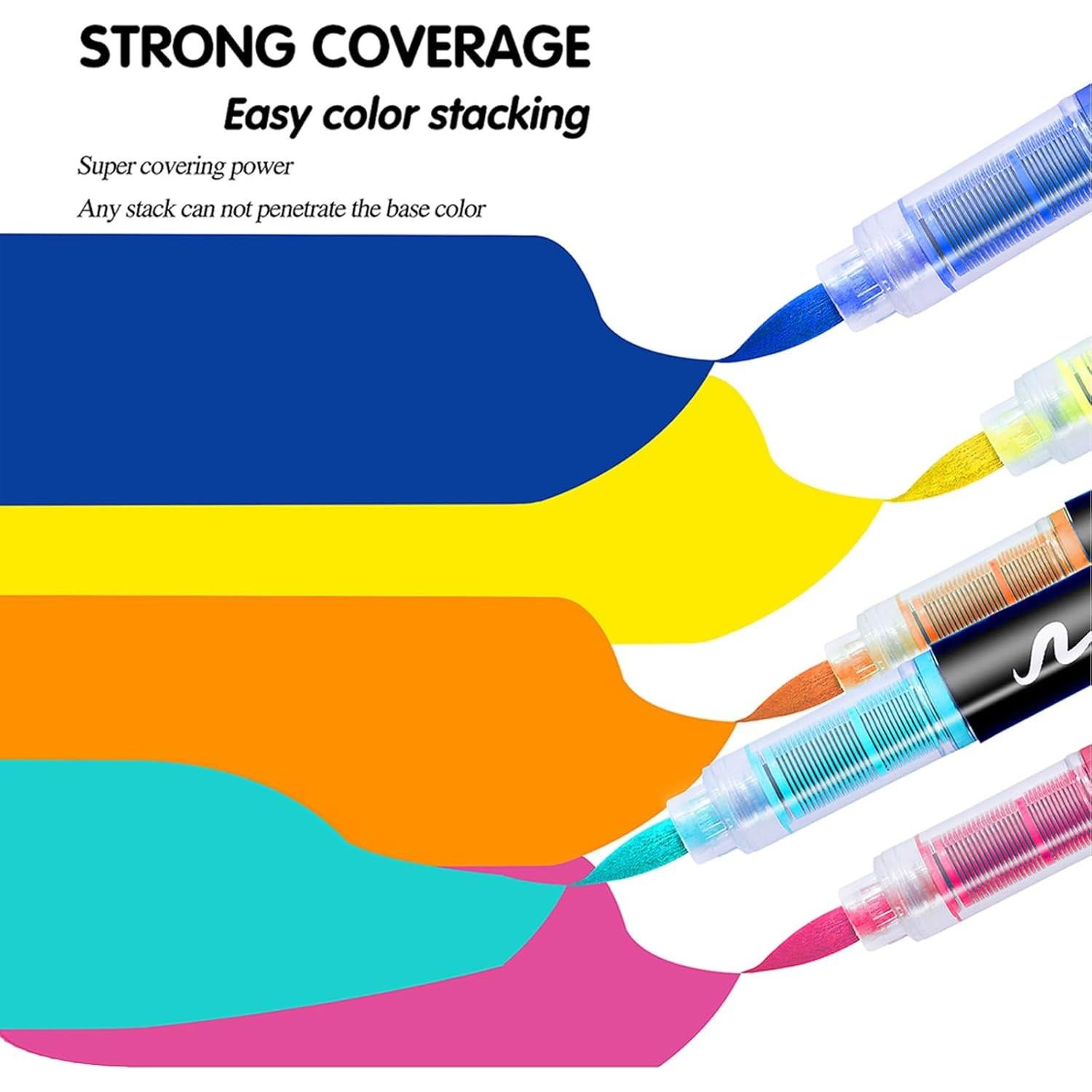 Set de 12 Marcadores Acrílicos KsopiaVobs Multicolor