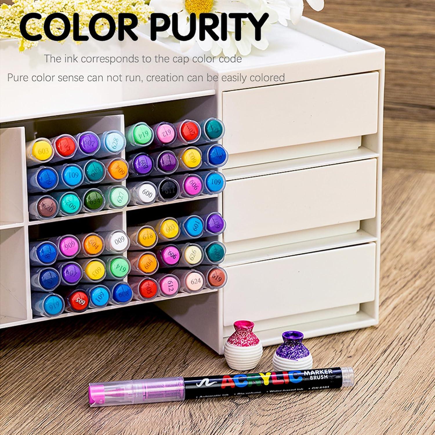 Set de 12 Marcadores Acrílicos KsopiaVobs Multicolor